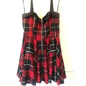 Hell Bunny Plaid Skater Dress XL